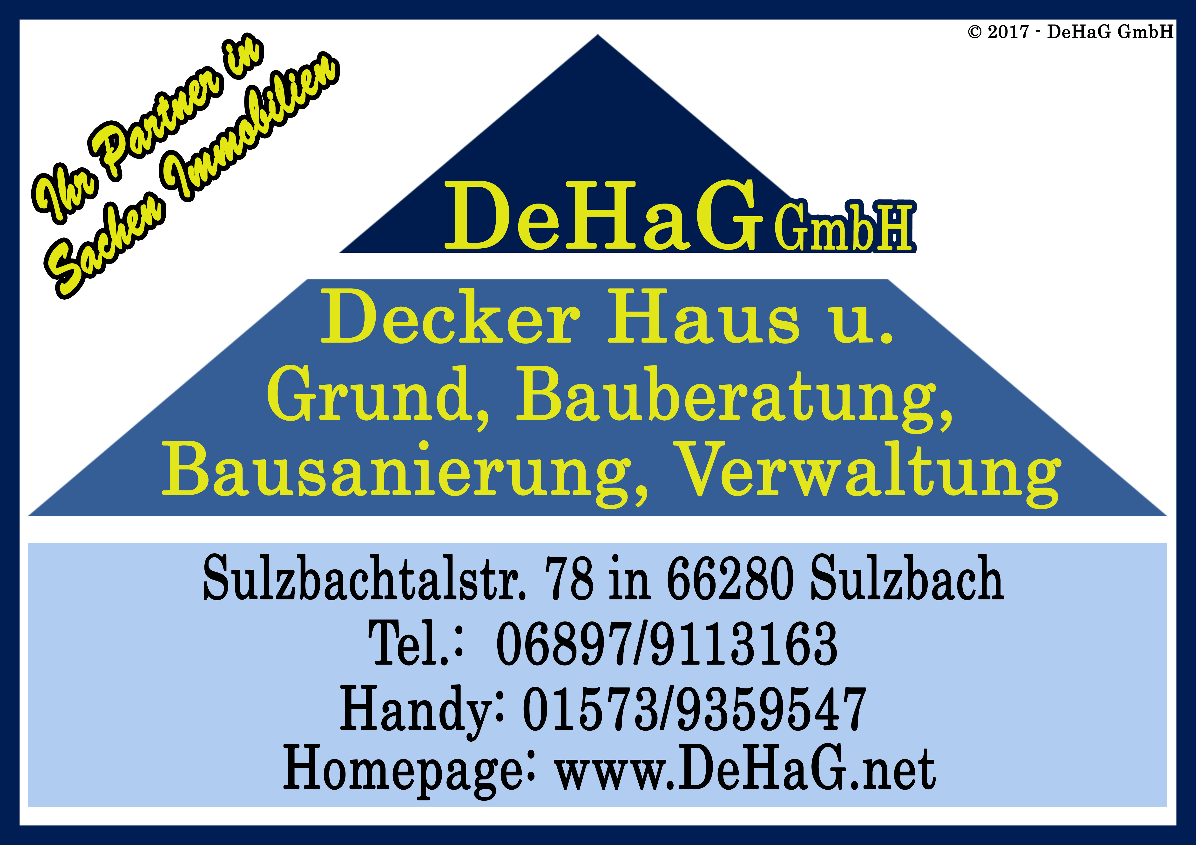DeHaG GmbH – Decker Haus und Grund.